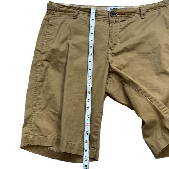 Old Navy Brown Button Closure Belt Loops Khaki Preppy Light Academia Shorts 14 - Picture 6 of 16